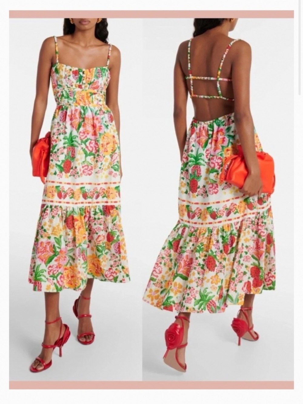 Farm Rio Floral Midi Dress